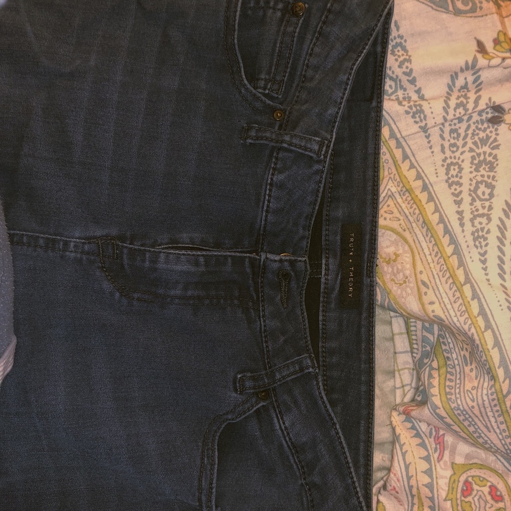 Dark blue jeans